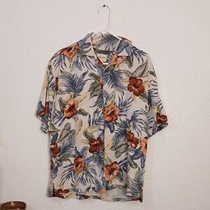 Joseph & Feiss Tropical Floral Button Down Shirt